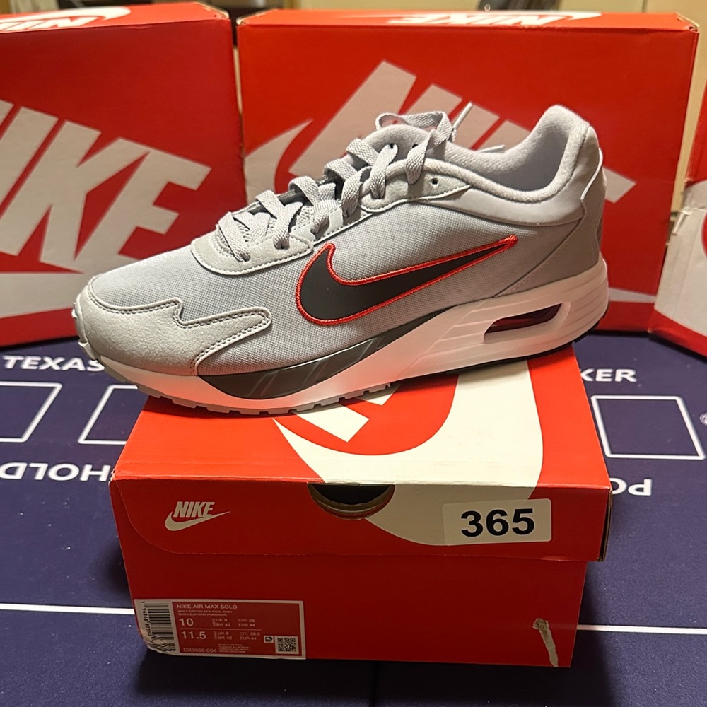 Nike Air Max Gray with Red Accents